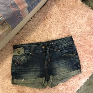 Denim shorts